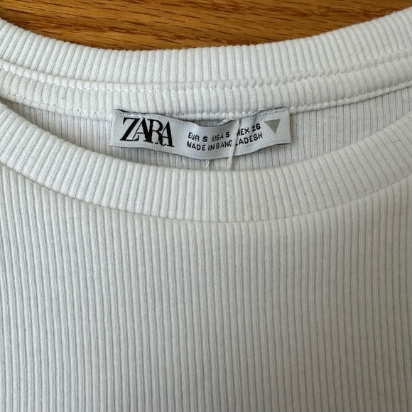 Zara White Ruffle Top - Picture 4 of 5